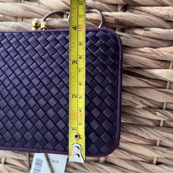 Saks Fifth Avenue Waved Satin evening Clutch - Picture 5 of 5